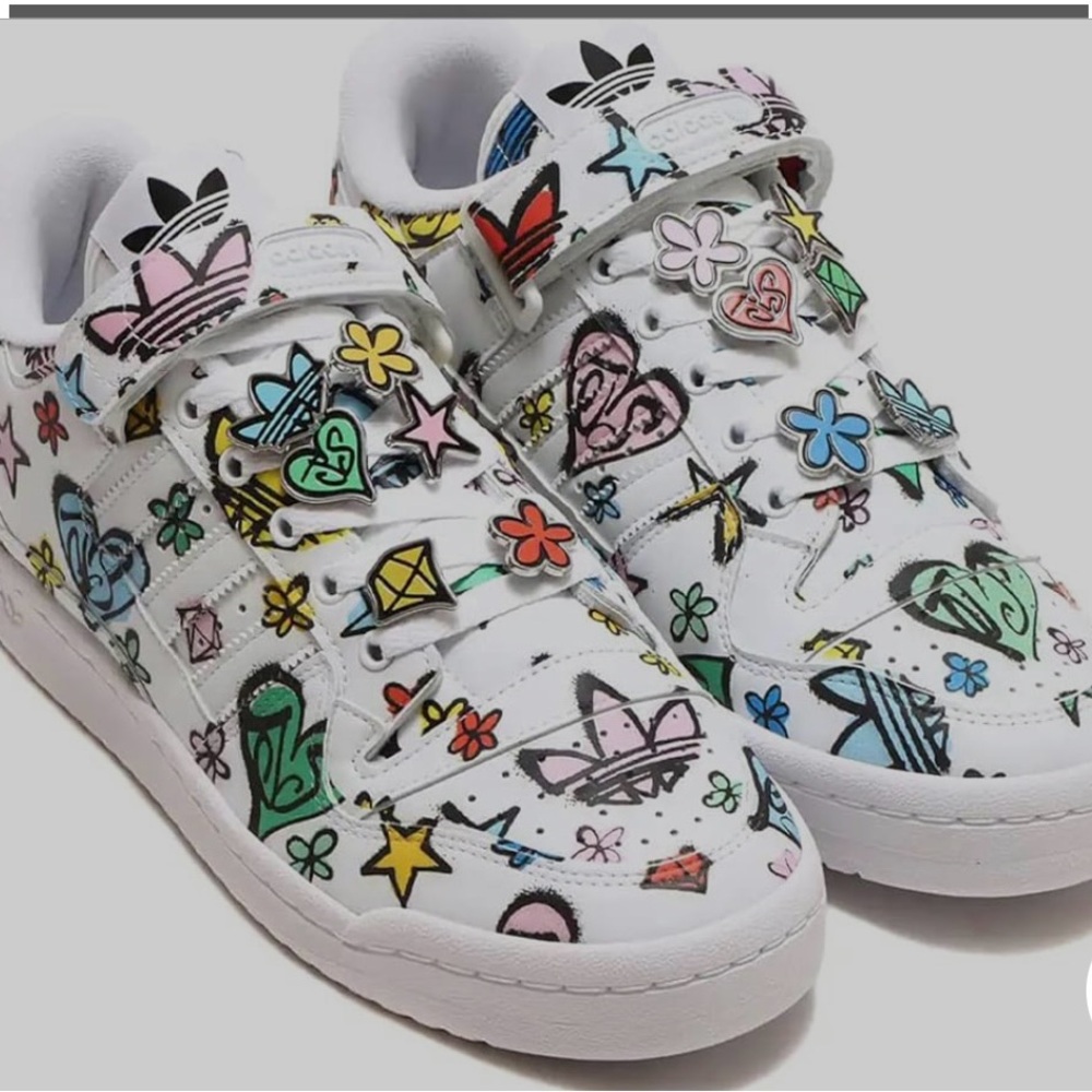 Adidas X Jeremy Scott Forum 84 Lo Mono Sneakers- New in box